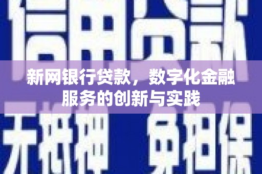 张湾新网银行贷款，数字化金融服务的创新与实践