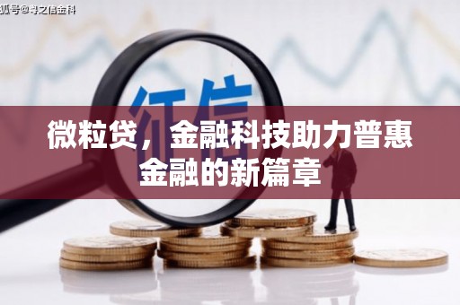 嘉黎微粒贷，金融科技助力普惠金融的新篇章