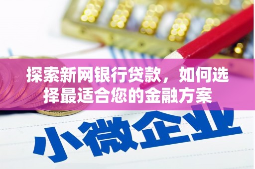 阿莲探索新网银行贷款，如何选择最适合您的金融方案