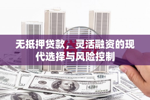 水富无抵押贷款，灵活融资的现代选择与风险控制