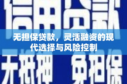 云溪无担保贷款，灵活融资的现代选择与风险控制