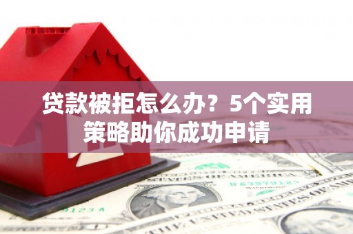 贞丰贷款被拒怎么办？5个实用策略助你成功申请