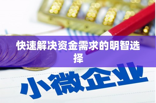 茶陵快速解决资金需求的明智选择