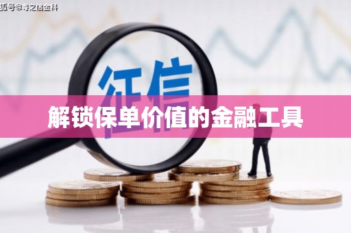 麻江解锁保单价值的金融工具