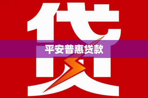 甘泉平安普惠贷款