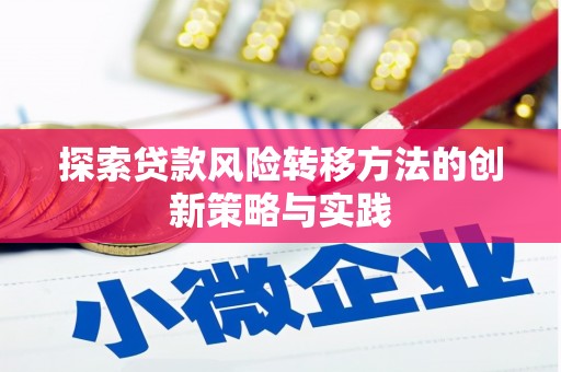 乐东探索贷款风险转移方法的创新策略与实践